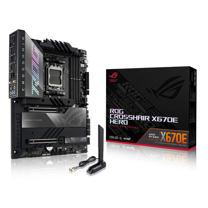Asus ROG Crosshair X670E Extreme Wi-Fi DDR5 AM5 AMD ATX Gaming Motherboard - اللوحة الأم